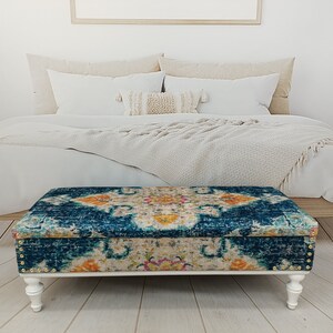 Ottoman Bench, Storage Bench, Bedroom Bench, Storage Side Table, Altar Table, Handmade Furniture, Boho Stool, Piano Bench, ST- 164
