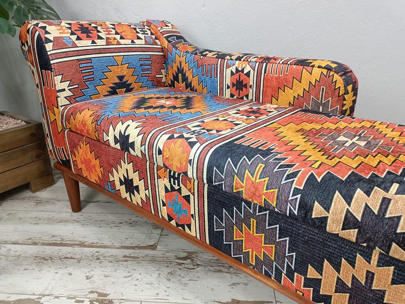 Upholstered chaise lounge, Living room sofa, Aztec chair, Lounging chair, Saloon sofa, Bench with back, Storage bed, Ottoman bench, SOFA 00