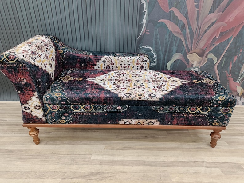 Chaise lounge sofa, Sleeper sofa, Upholstered sofa couch, Handmade furniture, Relaxing chair, Cat couch, Saloon sofa, Boho sofa, SOFA 870