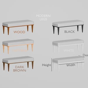 Bench for bedroom, High quality bench, Neutral bench, Uphosltered bench, Window bench, Hallway bench, Yoga bench, Footrest bench, BENCH KM-9