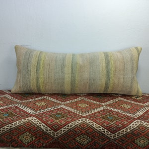 turkish kilim pillow, cushion cover, vintage kilim pillow, kilim pillow cover, handmade pillow, decor pillow, bedding pillow, 15-36VT 46
