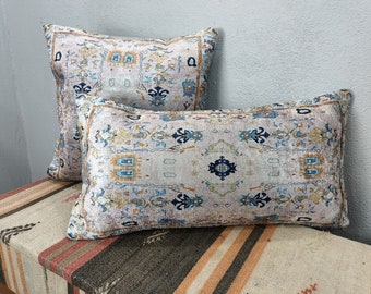 accent pillow, rug pillow cover, oriental pillow, designer pillow, lumbar pillow cover, ethnic pillow, sofa cushion, couch pillow, PT 1016