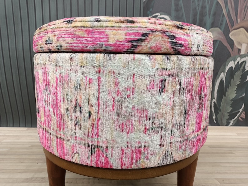 Storage space, Dressing table stool, Piano bench, Storage pouf, Ottoman bench, Sitting bench, Vanity stool, Make up stool, Footstool, FS66-2