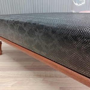 Leather coffee table, Cockatail table, Center table, Ottoman table, Retro tea table, Nesting table, Accent table, Short table, 36x36 KM-23