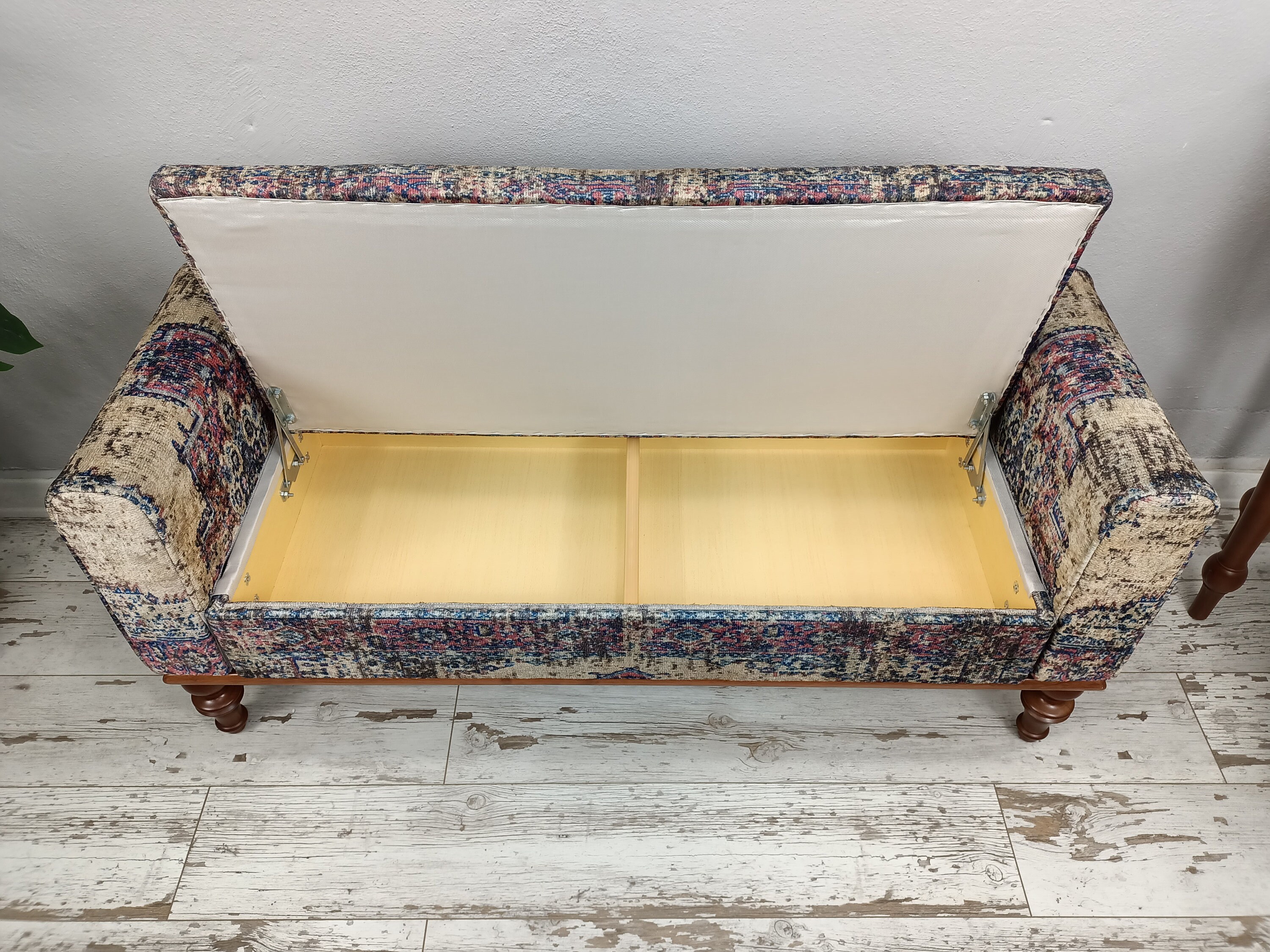 Bench With Arms Make up Bench Storage Bench Bedroom Stool Etsy