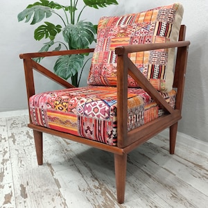 Rocking Chair Handmade Sofa Upholstered Couch Accent Chair