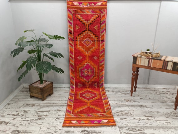 Alfombra de área turca, alfombra de corredor de baño, alfombra