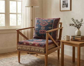 Sillón tapizado, Silla auxiliar, Silla de cóctel, Sillón, Silla de TV, Silla de bar, Silla lateral de sofá, Silla bohemia, SOFÁ 162 Natural