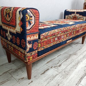 Bench with Arms, Bedroom Bench, Ottoman Storage, Saloon Bench, Storage Piano Bench, Storage Chest, Cushioned Bench, Flip Top, ST 18x51 261