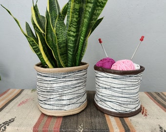 flower pots, basket plant pot, planter box, basket for plants, handmade basket, bathroom organizer, flower pot, storage basket, PTB 873