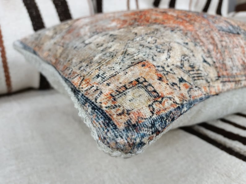Kilim cushion cover, Handmade pillow, Turkish rug pillow, Decorative pillow, Sofa pillow, Couch pillow, 12x24 Pillow, PT 794