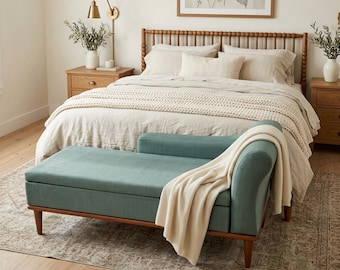 Sage green sofa, Chaise lounge sofa, Single sofa, Lounger sofa, Living room sofa, Wood work sofa, Sofa with storage, Upholstered loveseat