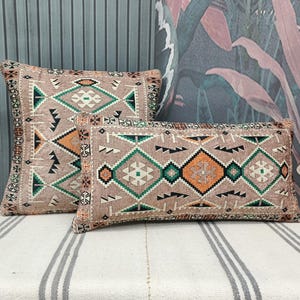 couch pillow cover, handmade pillow, sofa pillow, bohemian pillow, cushion cover, farmhouse pillow, retro pillow, throw pillow, PT 38