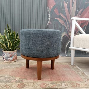 Vanity table stool, Woven stool, Foot rest stool, Ottoman stool, Button stool, Bean bag stool, Handmade furniture, Retro stool, FS KM-8