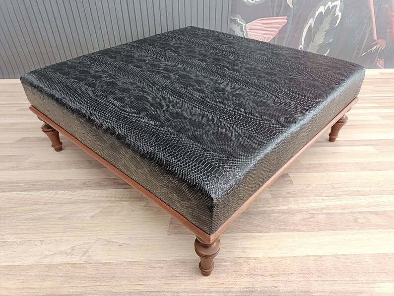 Leather coffee table, Cockatail table, Center table, Ottoman table, Retro tea table, Nesting table, Accent table, Short table, 36x36