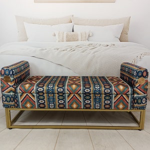 Cottagecore daybed, Hidden storage sofa, Wood work sofa, Meditation seat, Additional seating, Relaxing sofa, Bench with arm, MTL 18x51 62