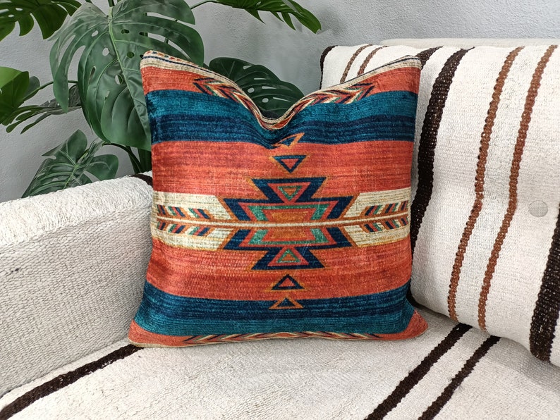 home decor pillow, tribal pillow cover, bench cushion, contemporary pillow, aztec pillow, body pillow, eco friendly, interior pillows, PT 58 image 2