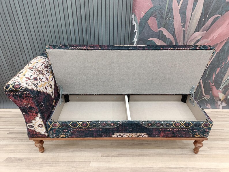 Chaise lounge sofa, Sleeper sofa, Upholstered sofa couch, Handmade furniture, Relaxing chair, Cat couch, Saloon sofa, Boho sofa, SOFA 870