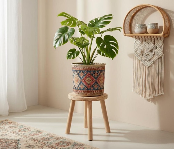 basket planter, planter pack, big planter, basket for plants pot, blanket basket, bathroom organizer, plant holder, planter bag, PTB 63-2