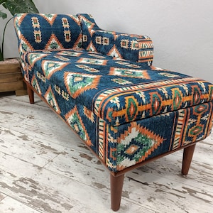 Chaise lounge chair, Dressing chair, Sleeper sofa, Reading nook, Storage sofa, Upholstered couch, Wedding chair, Bohemian sofa, SOFA 159
