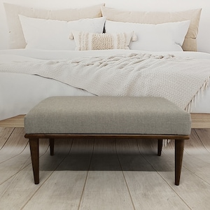 Bench for bedroom, High quality bench, Neutral bench, Uphosltered bench, Window bench, Hallway bench, Yoga bench, Footrest bench,