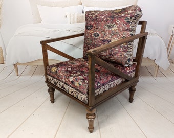 bar chair, lounge chair, dining chair, accent chair, floral chair, bohemian chair, upholstered couch, tub chair, reading chair, SOFA 1018
