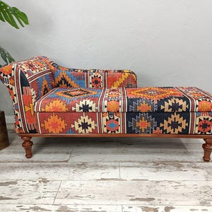 Upholstered chaise lounge, Living room sofa, Aztec chair, Lounging chair, Saloon sofa, Bench with back, Storage bed, Ottoman bench, SOFA 00