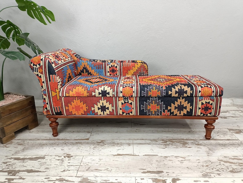 Upholstered chaise lounge, Living room sofa, Aztec chair, Lounging chair, Saloon sofa, Bench with back, Storage bed, Ottoman bench, SOFA 00
