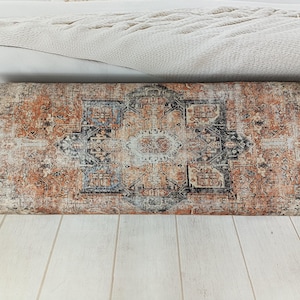 Upholstered Bedroom Bench, Turkish Rug Ottoman, Wooden Coffee Table, Kitchen Furnitures, Window Bench Seat, Padded Pouffe Ottoman, BENCH 794 image 13