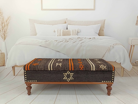 King size online bed ottoman bench