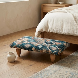 Ottoman for chairs, Bed step stool, Stylish stool, Walking stool, Multipurpose stool, Bed caddy, Bathroom stool, Upholstered bench, 69