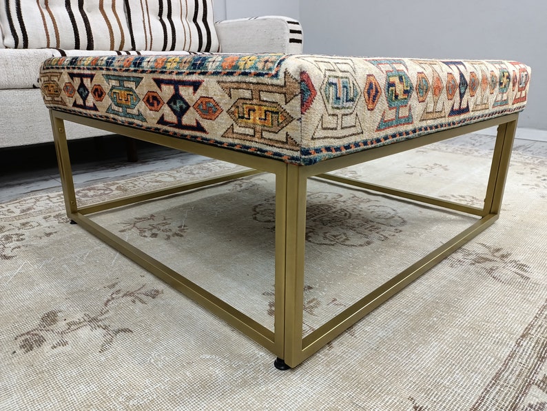 Handmade Furniture, Coffee Table, Floor Table, Low Table, Upholstered Bench, Tea Table, Footstool Ottoman, End Table, Mid Table, 160 Metal Frame