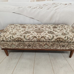 Bedroom storage, Turkish rug bench, Shoe bench, Storage bench, Ottoman bench, Vanity bench, Hidden storage, Trunk bench, Footstool, ST 275