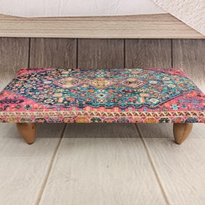 Ottoman for bed, Stepping stool, handmade stool, Reading stand, Upholstered bench, Foot rest stool, Footstool, Low chair, Floor pouf, 40
