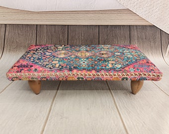 Ottoman for bed, Stepping stool, handmade stool, Reading stand, Upholstered bench, Foot rest stool, Footstool, Low chair, Floor pouf, 40