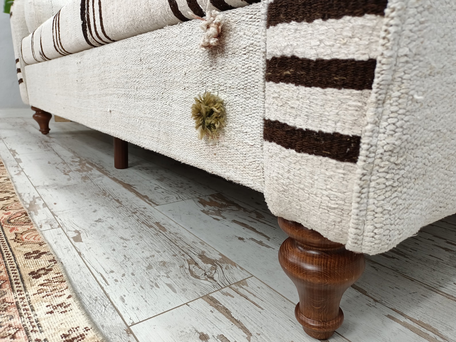 Vintage Loveseat Kilim Sofa Sectional 3 Seater Upholstered Etsy