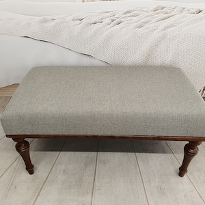 Bench for bedroom, High quality bench, Neutral bench, Uphosltered bench, Window bench, Hallway bench, Yoga bench, Footrest bench,