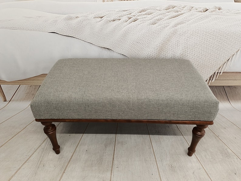 Bench for bedroom, High quality bench, Neutral bench, Uphosltered bench, Window bench, Hallway bench, Yoga bench, Footrest bench,