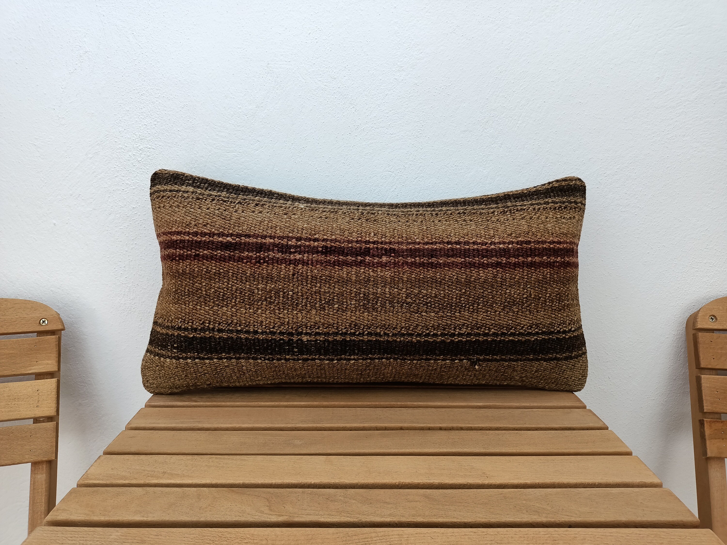 Lumbar kilim pillow bench pillow outdoor pillow wool Etsy
