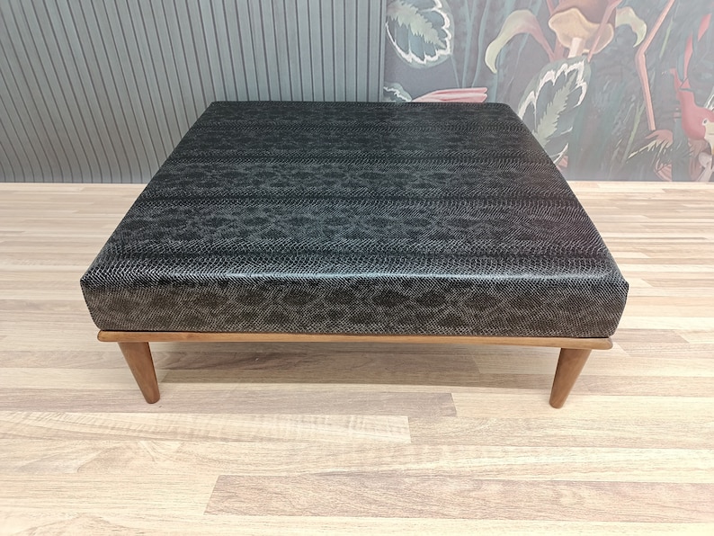Leather coffee table, Cockatail table, Center table, Ottoman table, Retro tea table, Nesting table, Accent table, Short table, 36x36