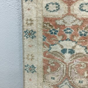 turkish rug, vintage rug, oushak rug, antique rug, bedroom rug, diningroom rug, 5.1 x 8.4 feet, oriental rug, home decor rug, VT-1199 image 5