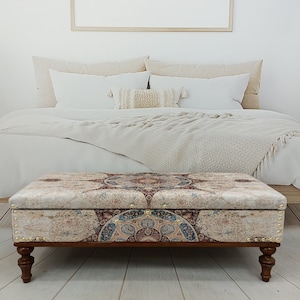 Upholstered Bench, Shoe Storage Bench, Cabinet Bench, Coffee Table Ottoman, Storage End Table, Floor Table, Low Chair, Boho Seat, ST- 153