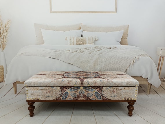 Upholstered Bench, Shoe Storage Bench, Cabinet Bench, Coffee Table Ottoman, Storage End Table, Floor Table, Low Chair, Boho Seat, ST- 153