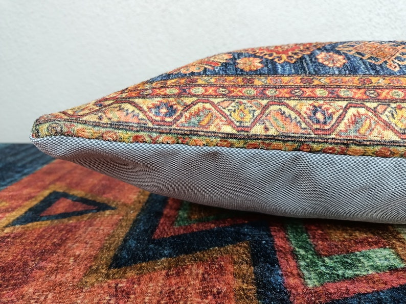 Turkish Rug Pillow Couch Pillows Mini Oushak Pillow Etsy