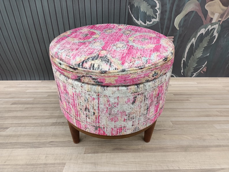 Storage space, Dressing table stool, Piano bench, Storage pouf, Ottoman bench, Sitting bench, Vanity stool, Make up stool, Footstool, FS66-2