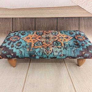 Upholstered bed step, Bohemian bench, Footstool bench, Couch table, Short bench, Ottoman for sofa, Porch stool, Foot bench, Low stool, 156