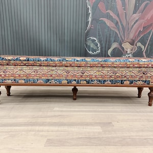 Storage Bench, Trunk Coffee Table, Upholstered Bench, Ottoman Bench, Hallway Bench, Storage Coffee Table, Shoe Bench, Boho Bench, ST- 63