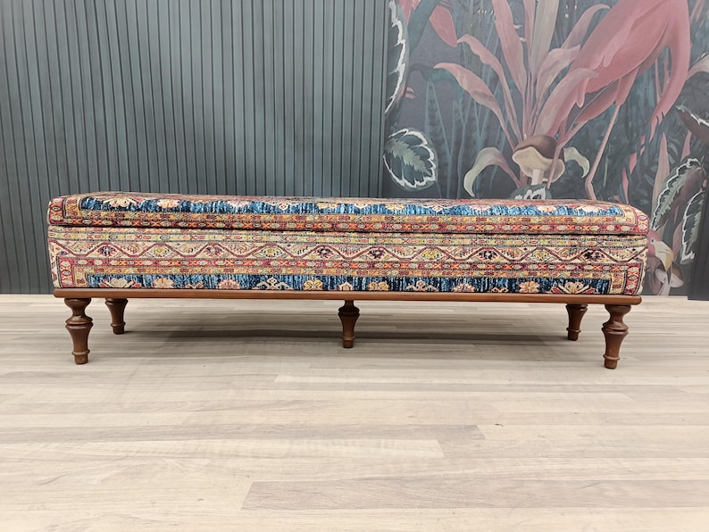 Storage Bench, Trunk Coffee Table, Upholstered Bench, Ottoman Bench, Hallway Bench, Storage Coffee Table, Shoe Bench, Boho Bench, ST- 63