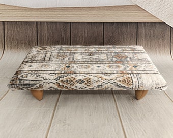 Retro stool, Lightweight stool, Foot bench, Bathroom stool, Bed step stool, Bench for chair, Ethnic stool, Upholstered bench, Footstool, 65