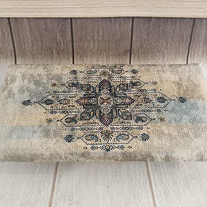 Sgabello da letto, Sgabello a sella, Poggiapiedi, Pouf per sedie a dondolo, Mobili artigianali, Sgabello basso, Portaoggetti per divano, Sgabello boho, Pouf, 41 immagine 8